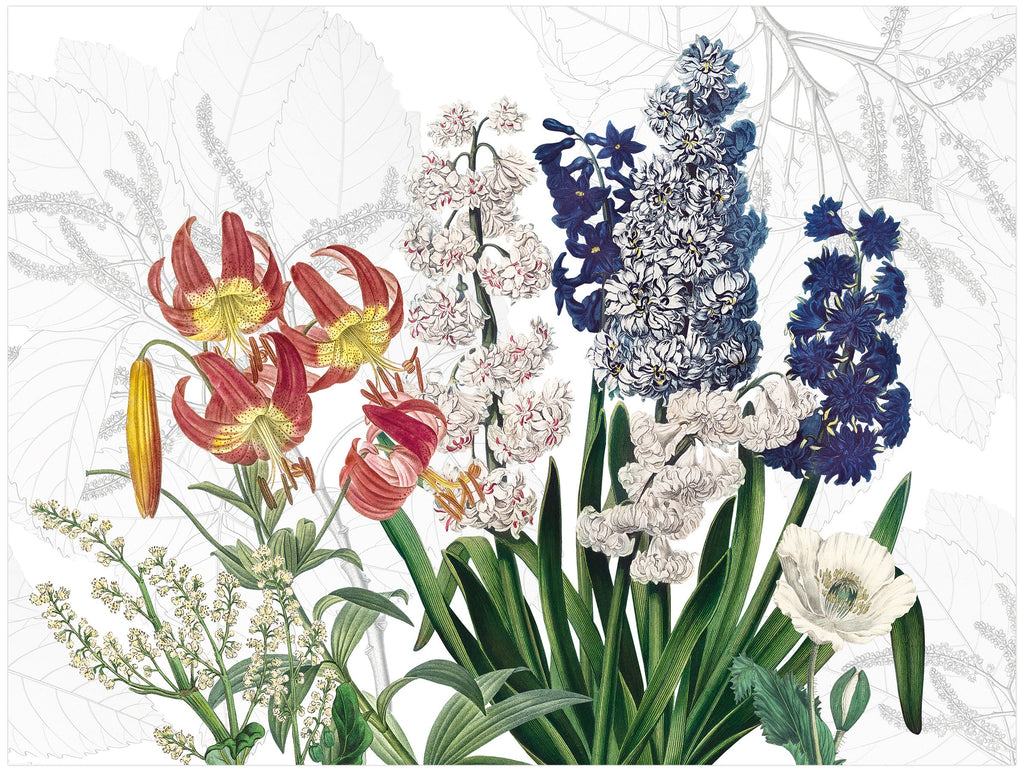 Set of 2 rectangular hardboard placemats Dafne The Napking