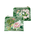 Dafne trousse in printed velvet, 100% Made in Italy