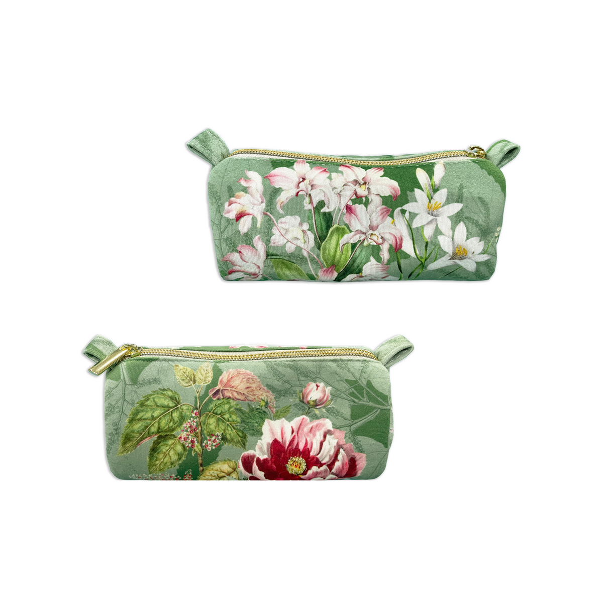 Dafne case in printed velvet, 100% Made in Italy