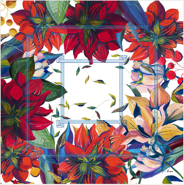 Nappe en lin « Dahlia », 100 % fabriquée en Italie
