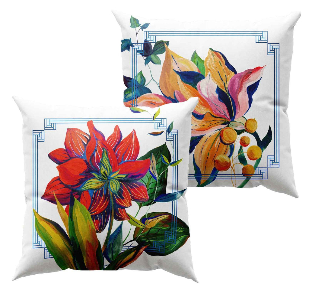 Cushion «Dahlia», 100% Made in Italy