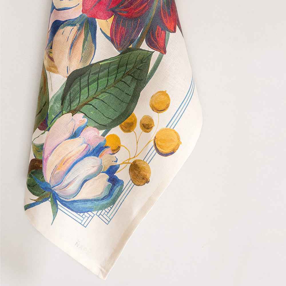 Kitchen Towels «Dahlia», 100% Made in Italy