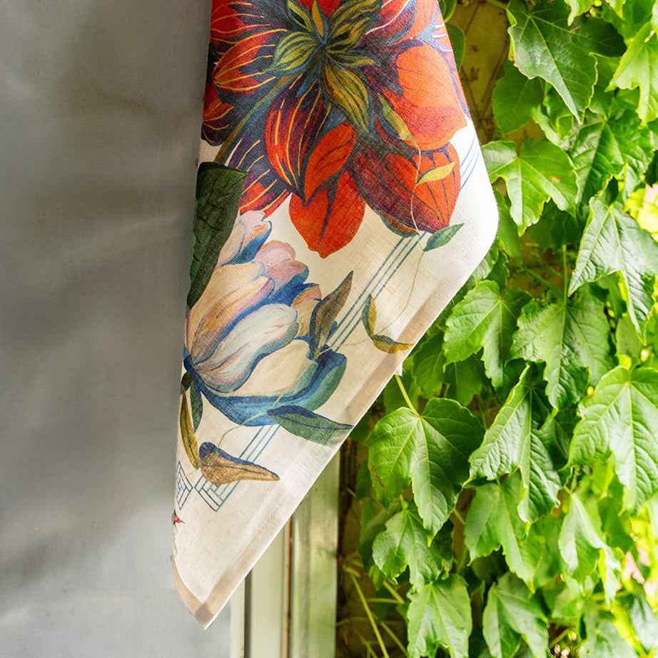 Kitchen Towels «Dahlia», 100% Made in Italy