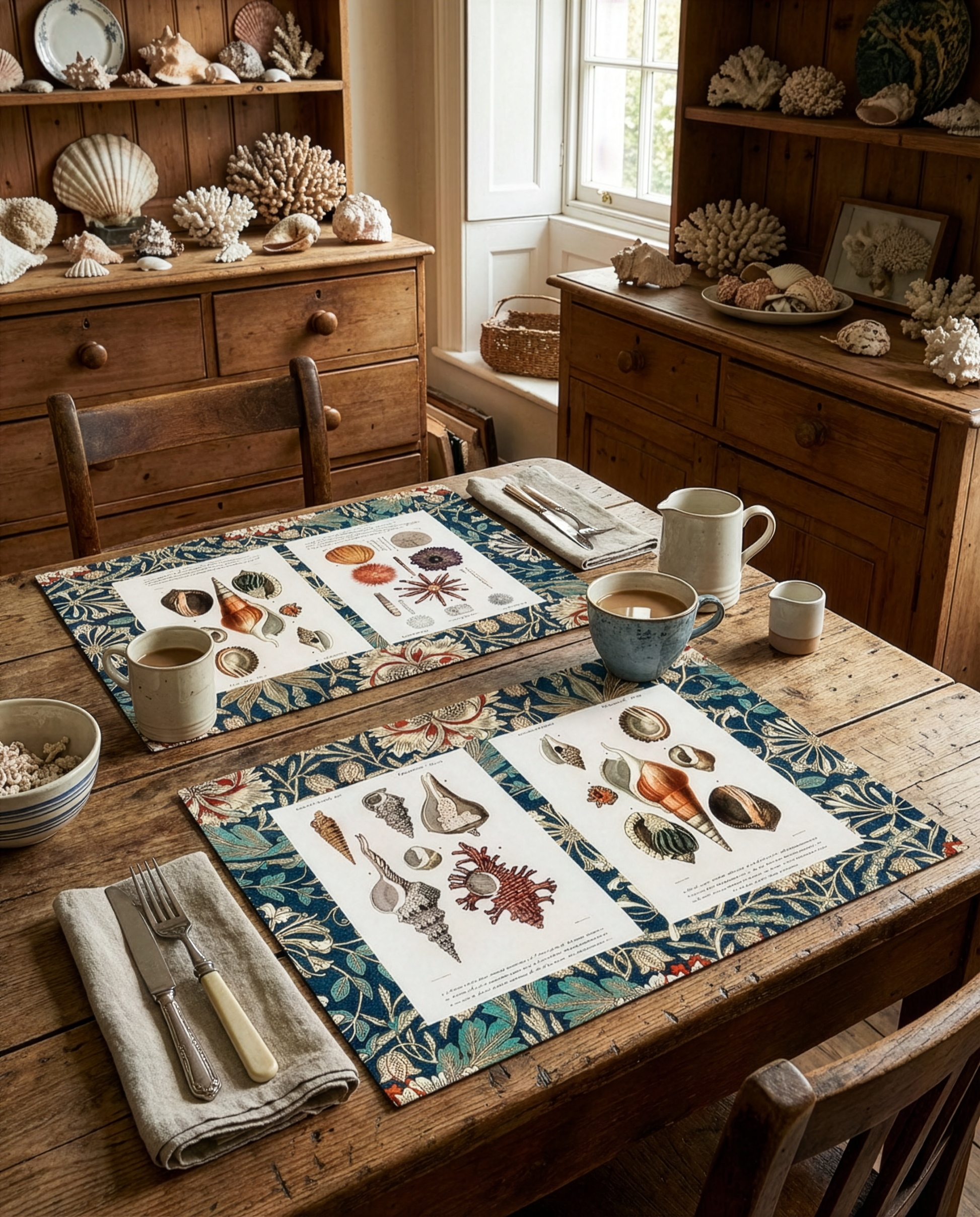 Set of 2 Placemats Set in Panama Cotton Darwin