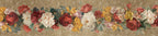 De Ronsard premium linen runner 50 x 220 cm with elongated floral rose design