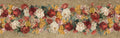 De Ronsard premium linen runner 80 x 250 cm with botanical rose artwork