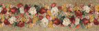 De Ronsard premium linen runner 80 x 250 cm with botanical rose artwork