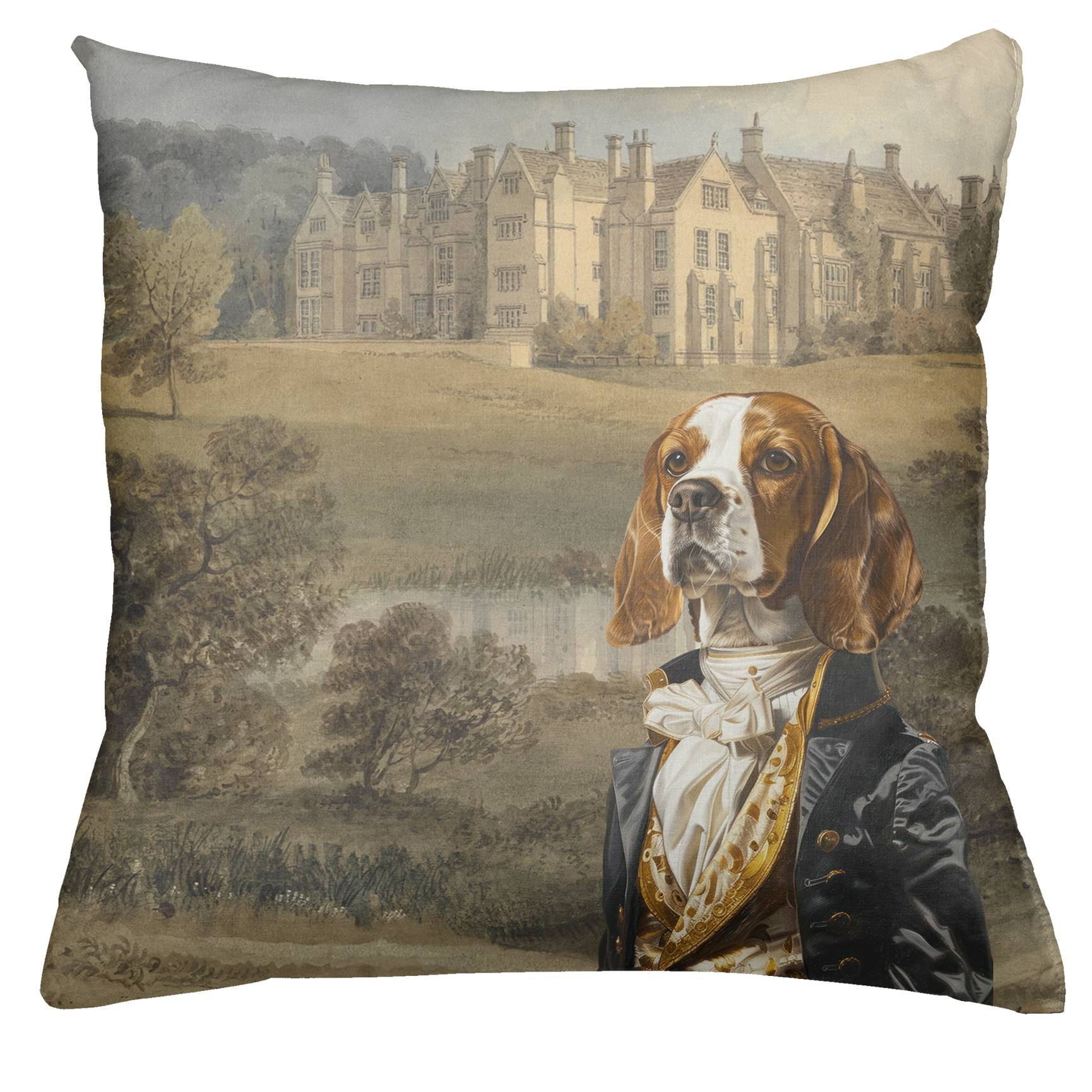 The Dogs Tale Cushion Velvet