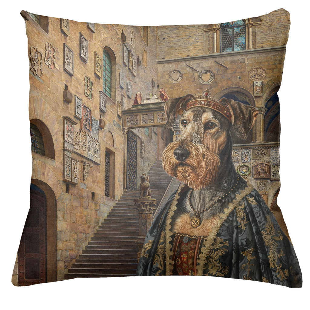 The Dogs Tale Cushion Velvet