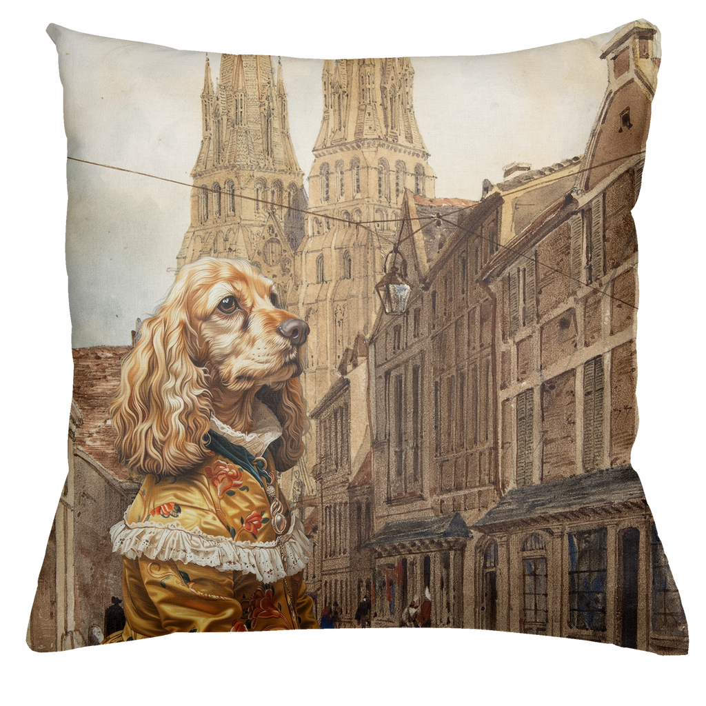 The Dogs Tale Cushion Velvet