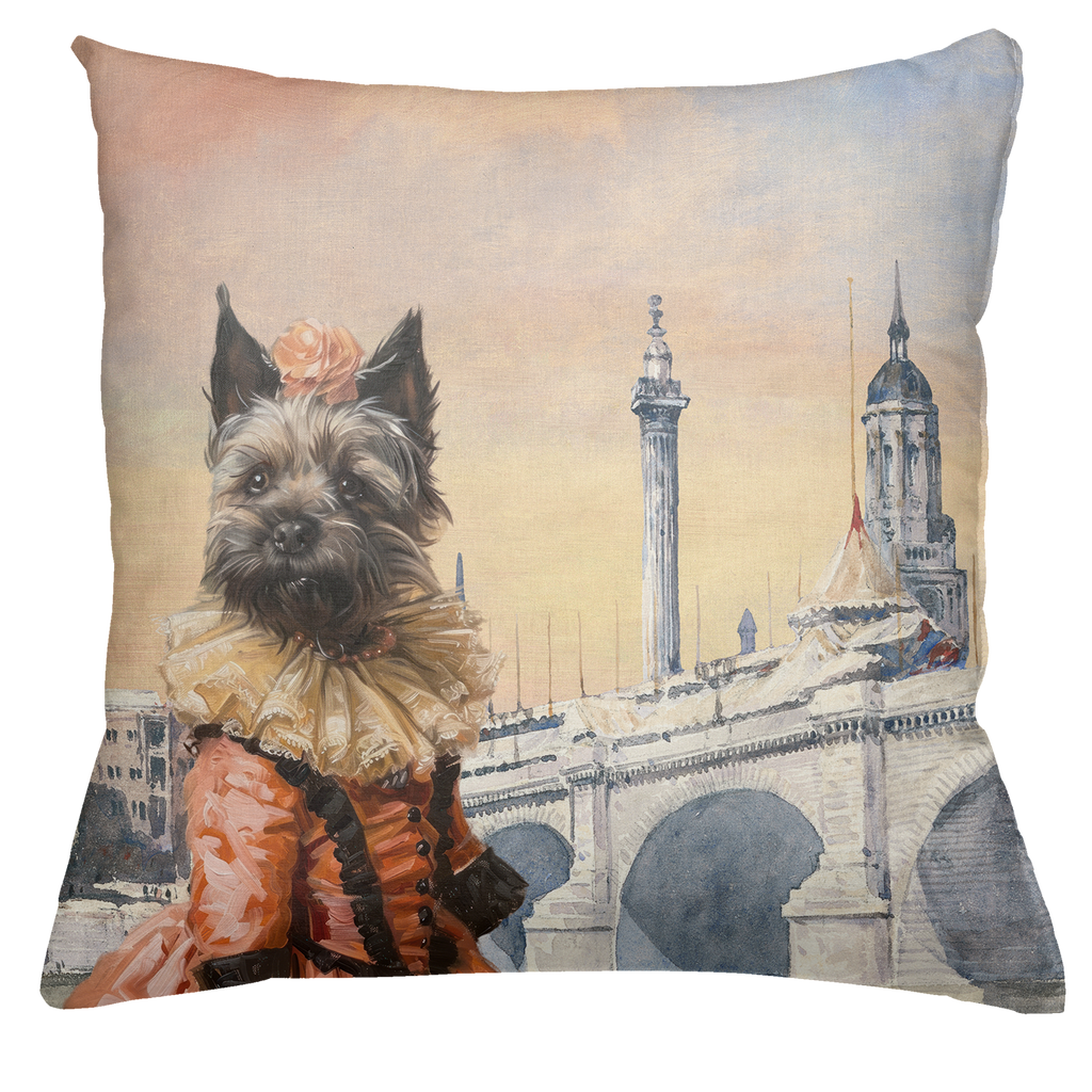 The Dogs Tale Cushion Velvet