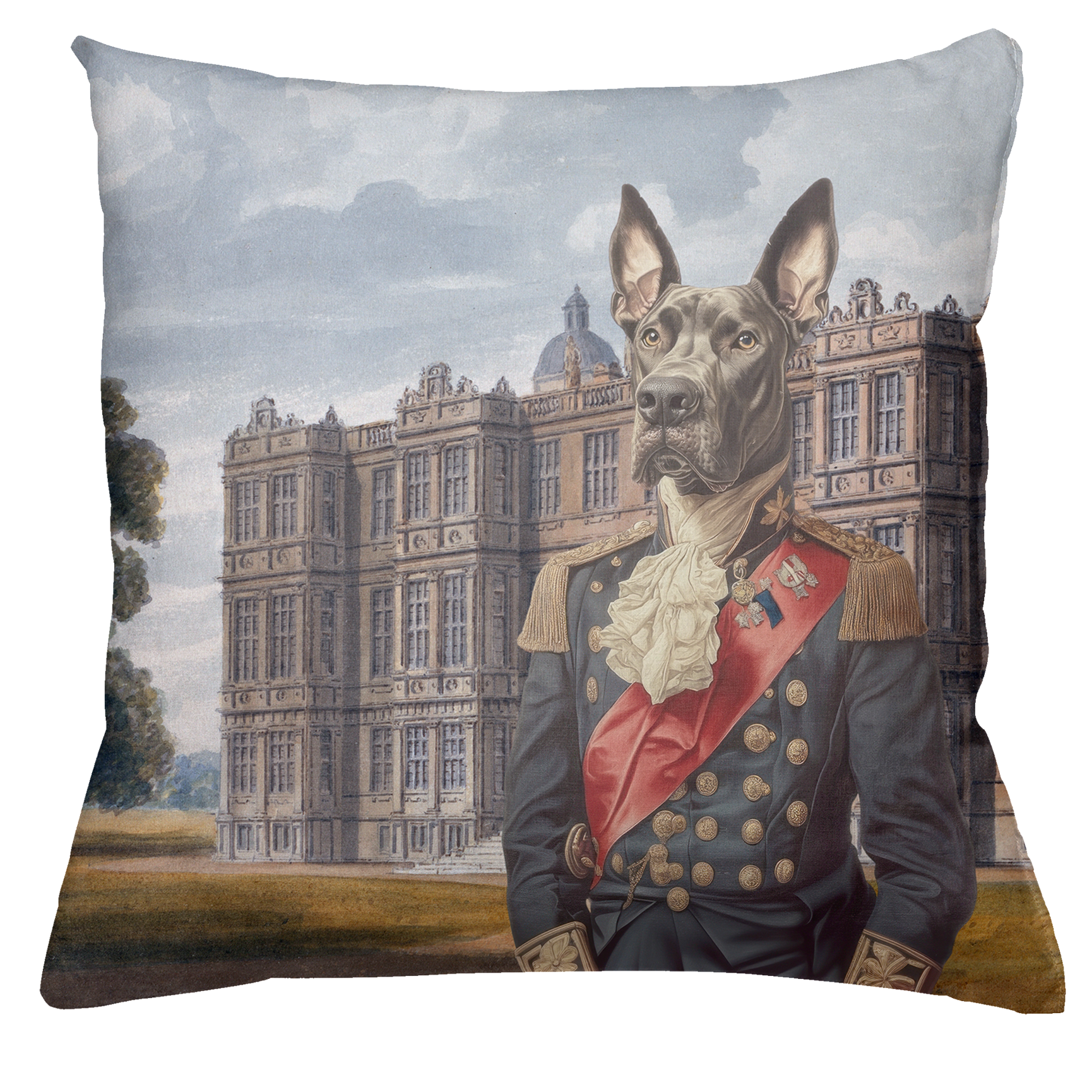 The Dogs Tale Cushion Velvet