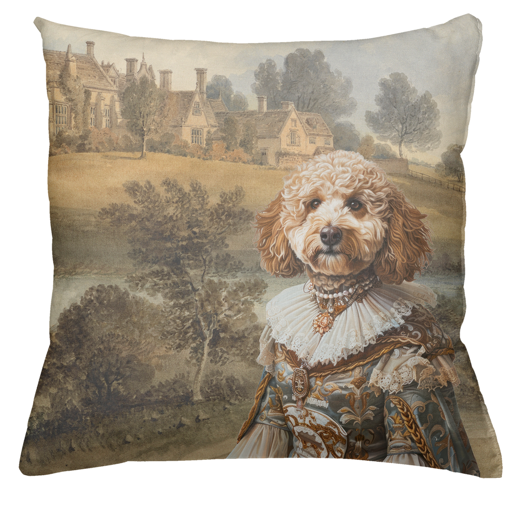 The Dogs Tale Cushion Velvet