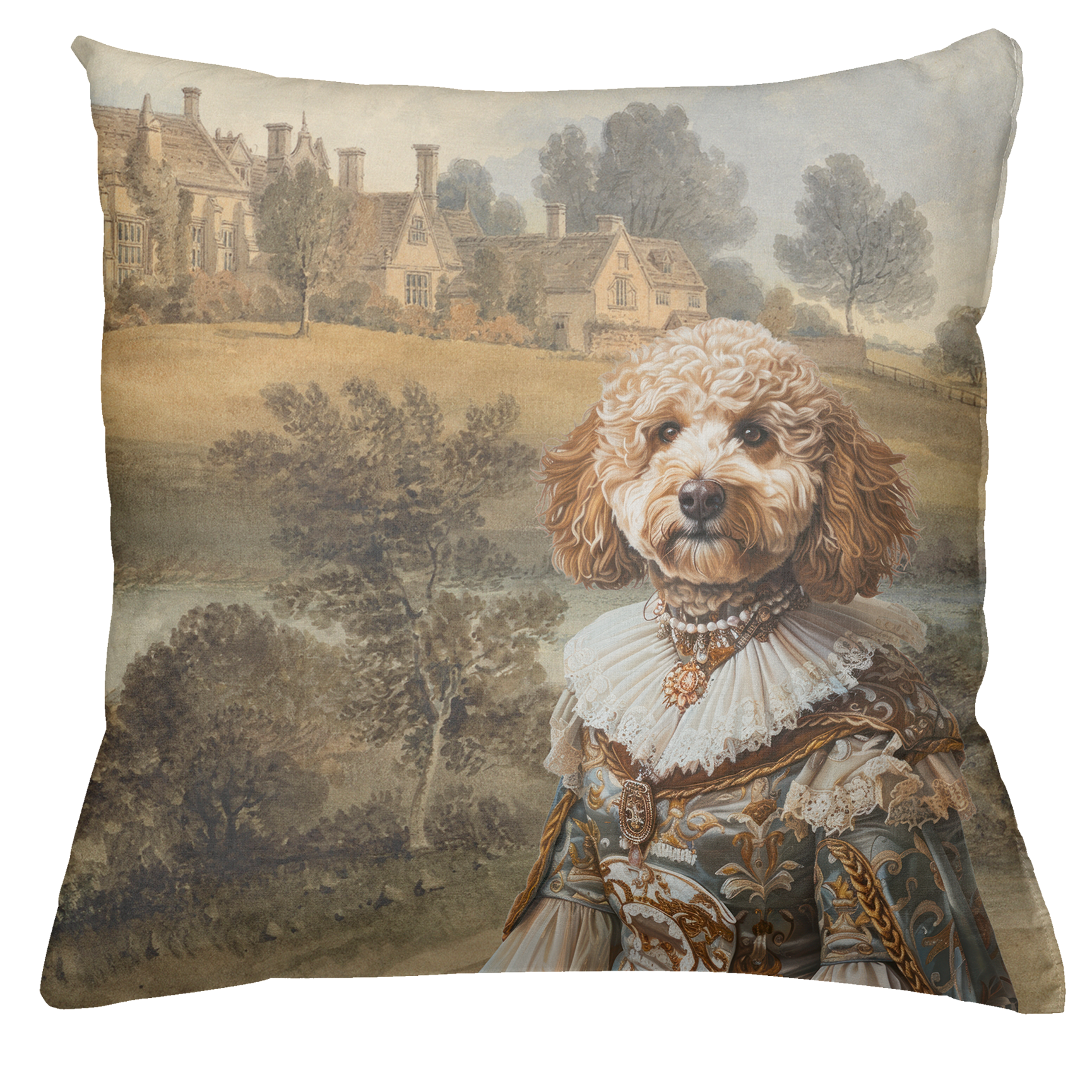 The Dogs Tale Cushion Velvet