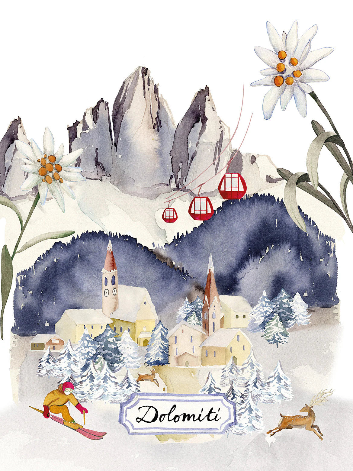 Kitchen Towels Dolomiti 100% Made in Italy