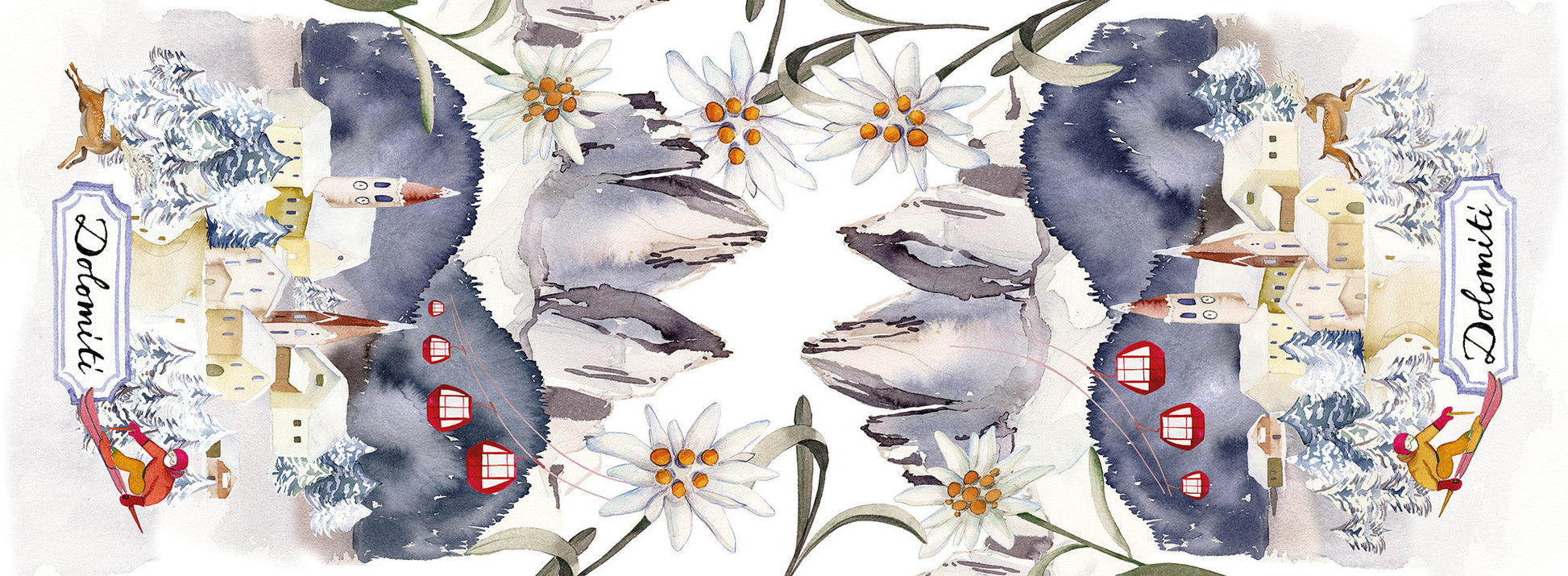 Pure Linen Runner Dolomiti 100% Made in Italy The Napking