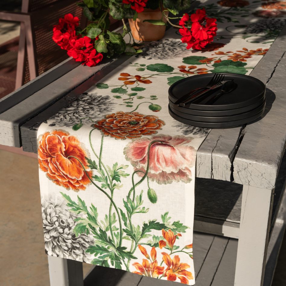 Linen Runner «Edward» 100% Made in Italy