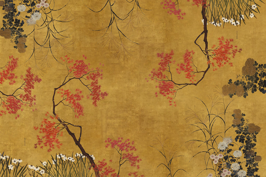 Eiji tablecloth premium linen in 110x110 cm with digitally printed decorative design