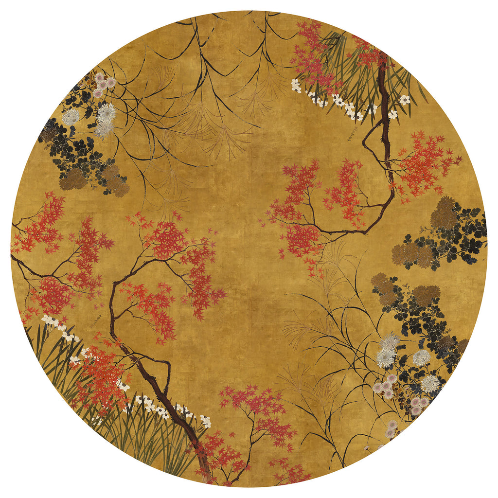 Eiji tablecloth premium linen with digitally printed decorative design