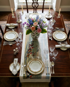 England Runner Premium Linen with classic countryside-inspired print