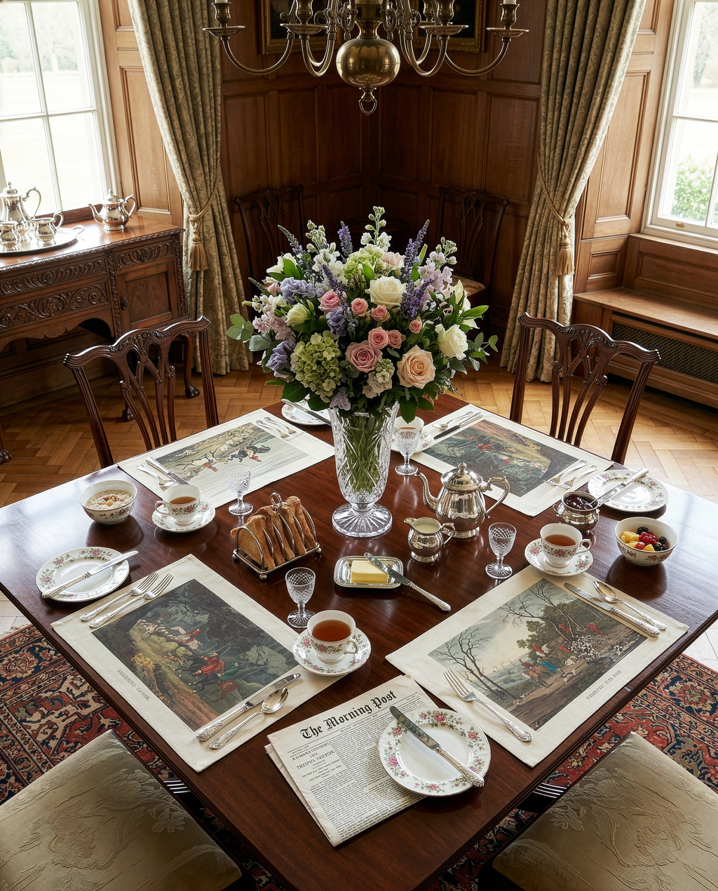 England Set of 4 Placemats Premium Linen