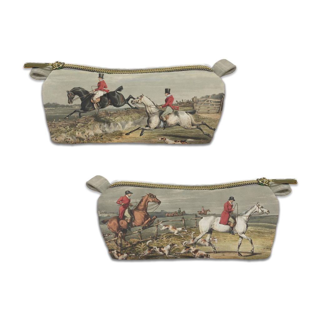 England velvet case with classic countryside decorative print
