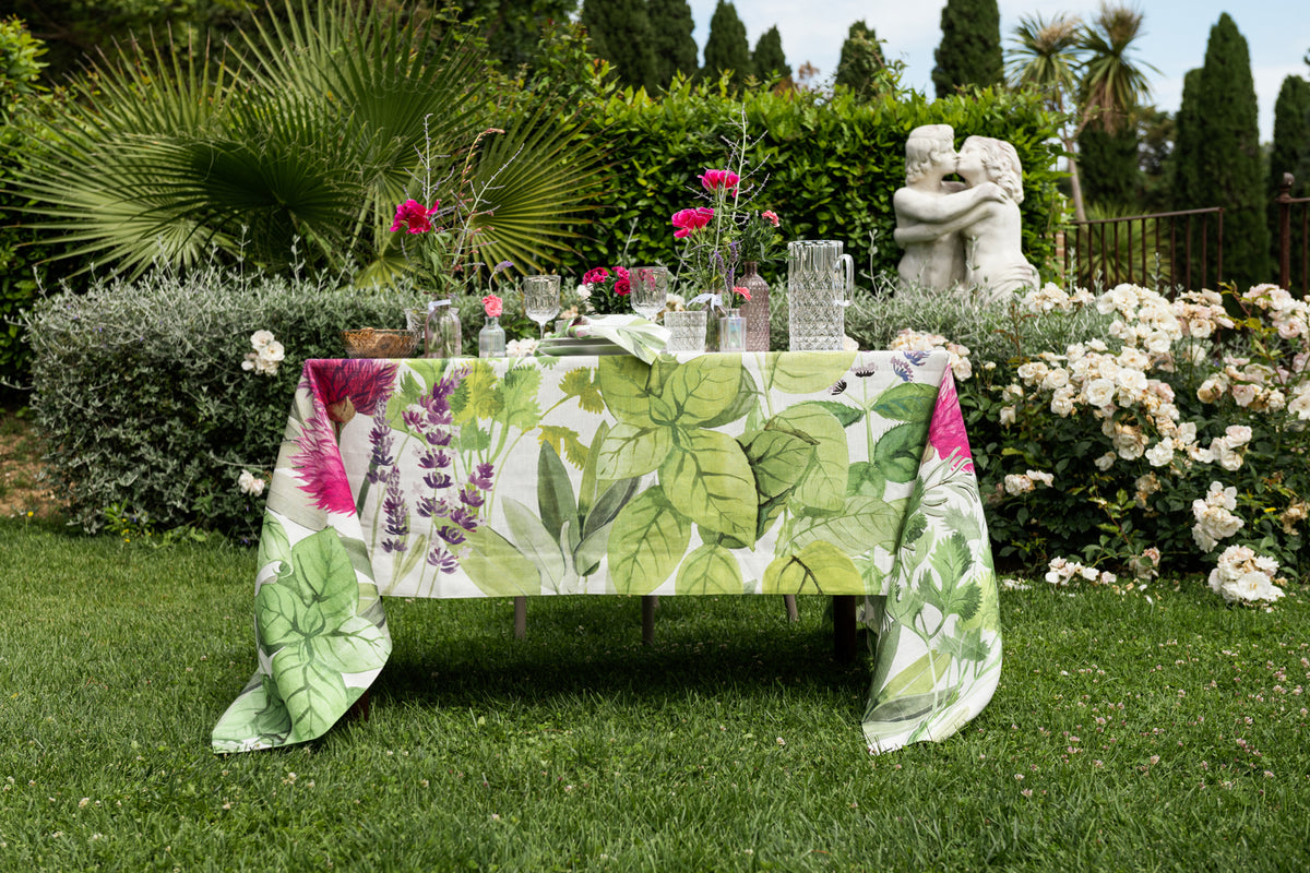 Nappe en lin « Épices », 100 % fabriqué en Italie