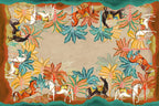 Equis tablecloth premium linen in 110x110 cm with digitally printed decorative design