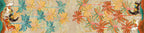 Equis Runner Premium Linen with equestrian-inspired graphic print, 50x220 cm
