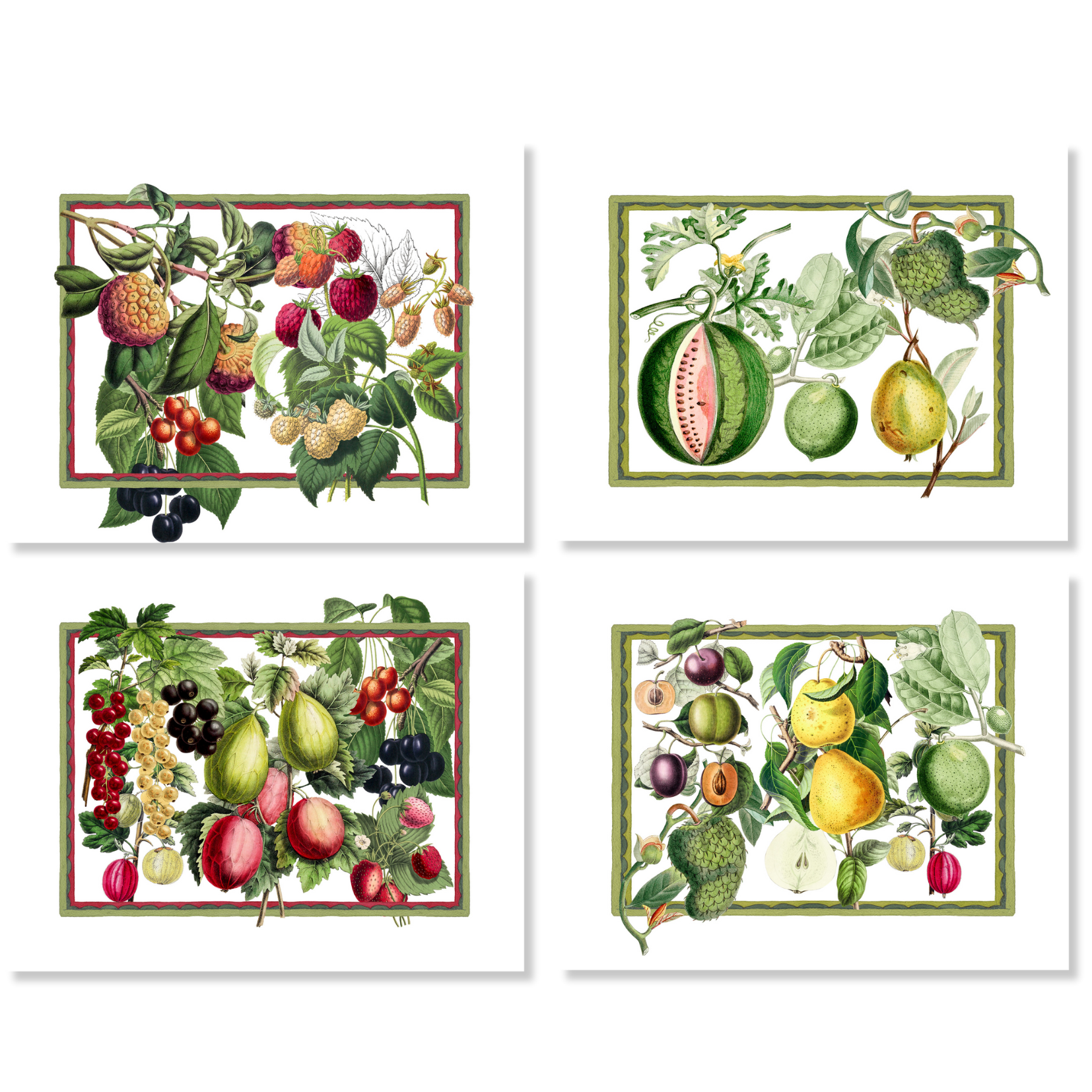 Set of 4 Placemats Exotica Mixed Linen