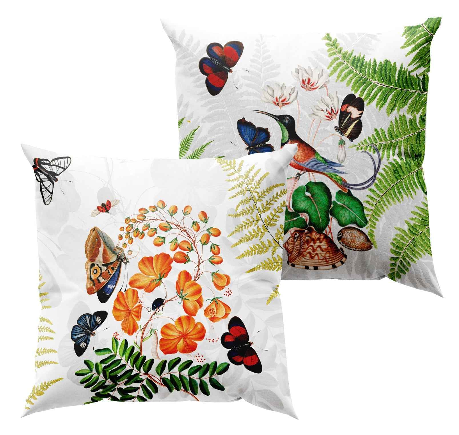 Cushion «Felci», 100% Made in Italy