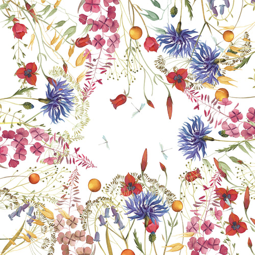 Linen Tablecloth «Fiordaliso», 100% Made in Italy - The Napking