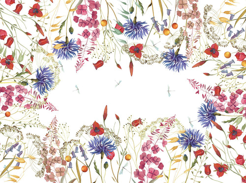 Leinentischdecke «Fiordaliso», 100% Made in Italy