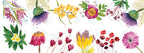 Premium Linen Runner Flora Rosa 100% Made in Italy
