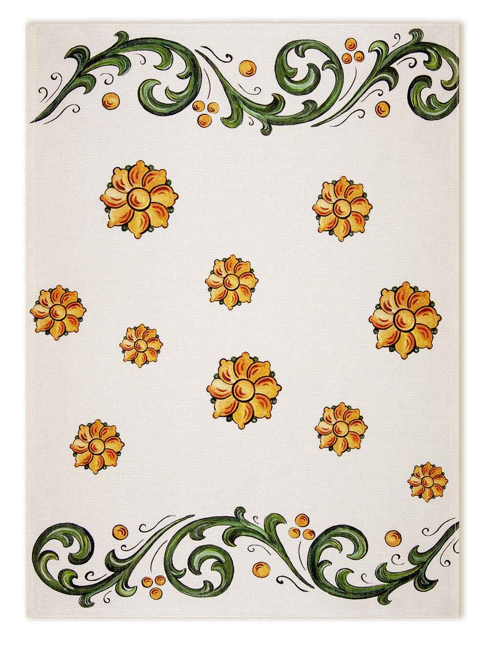Kitchen Towels «Floral», 100% Made in Italy