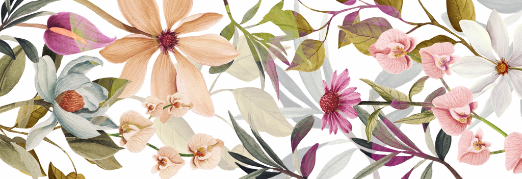 Cotton Satin Runner Floralia 100% Made in Italy - The Napking