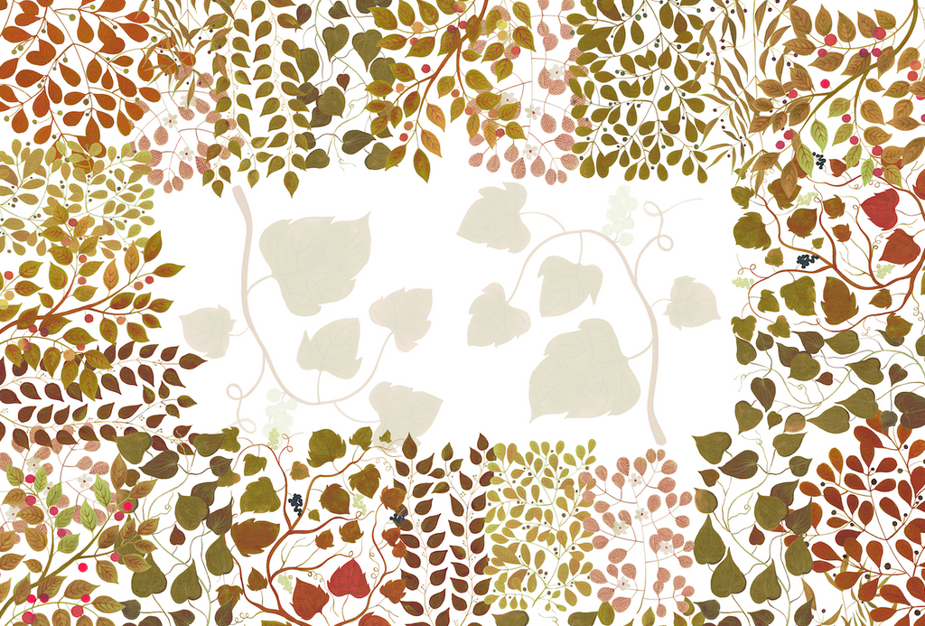 Linen Tablecloth Foliage