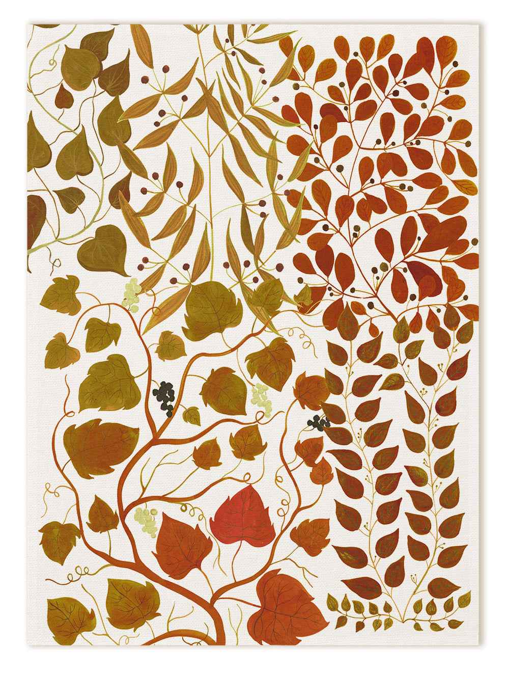 Kitchen Towels «Foliage», 100% Made in Italy