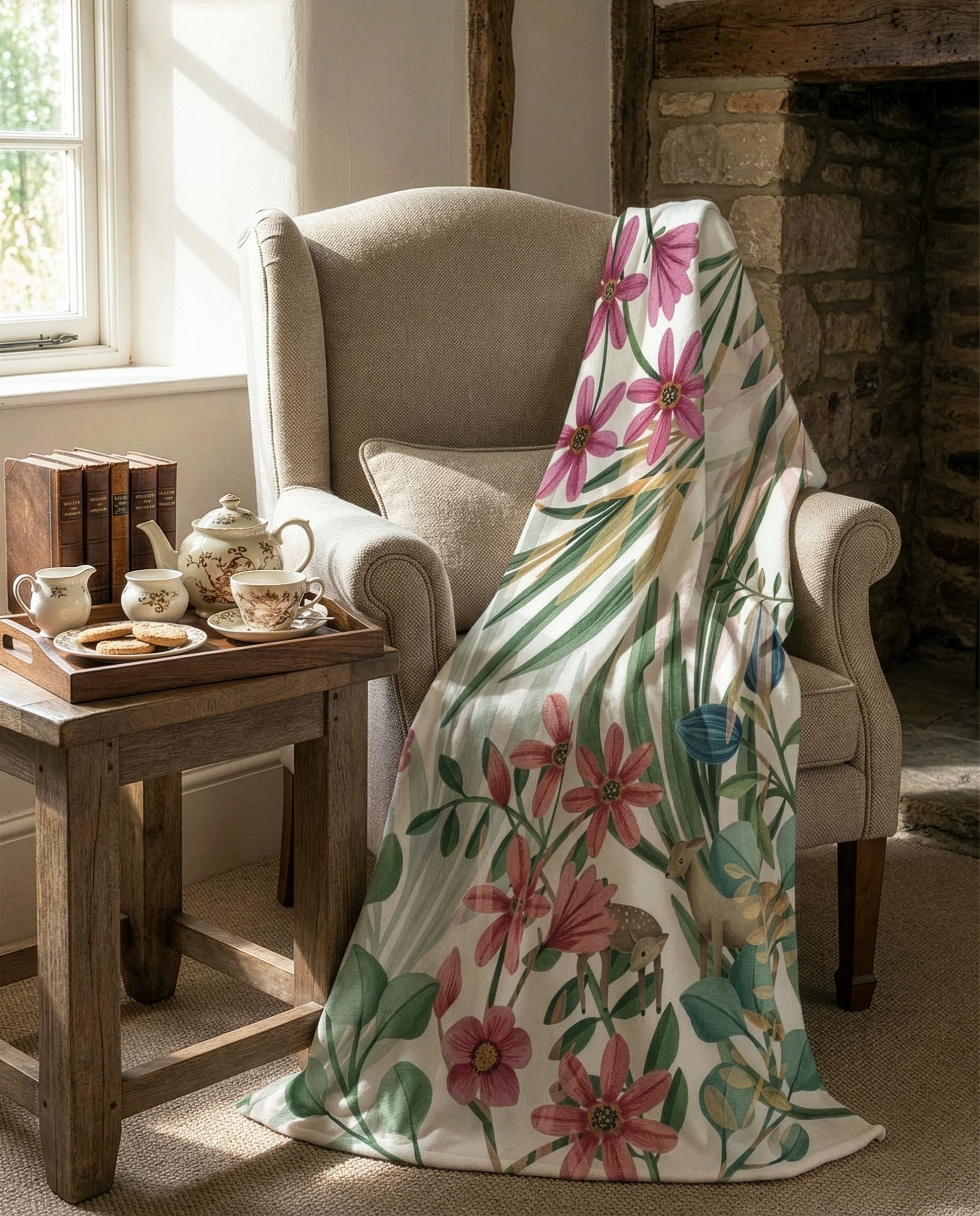 Plaid «Forêt», 100% Made in Italy