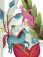 Kitchen Towels «Funky Animals» 100% Made in Italy