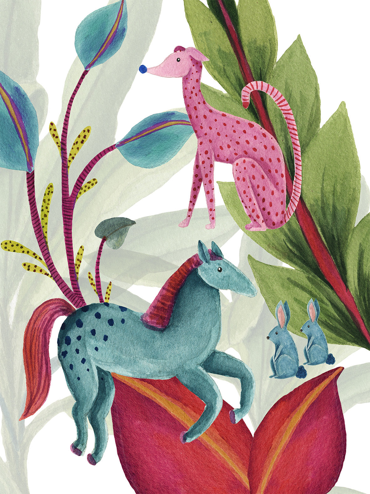 Kitchen Towels «Funky Animals» 100% Made in Italy