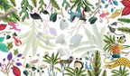 Satin Tablecloth «Funky Animals» 100% Made in Italy - The Napking