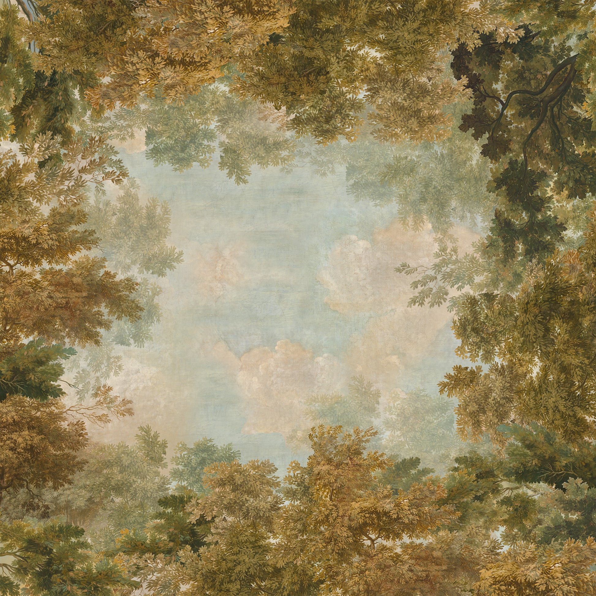 Goblin tablecloth premium linen in 210Ø cm with digitally printed decorative design