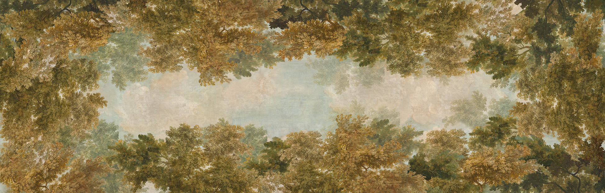 Goblin Runner Premium Linen with playful woodland fantasy print, 80x250 cm