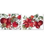 Lot de 2 sets de table rectangulaires en carton bois Grenade