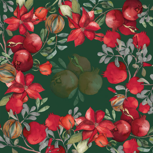 Grenade Green Variant Tablecloth Cotton Satin - The Napking