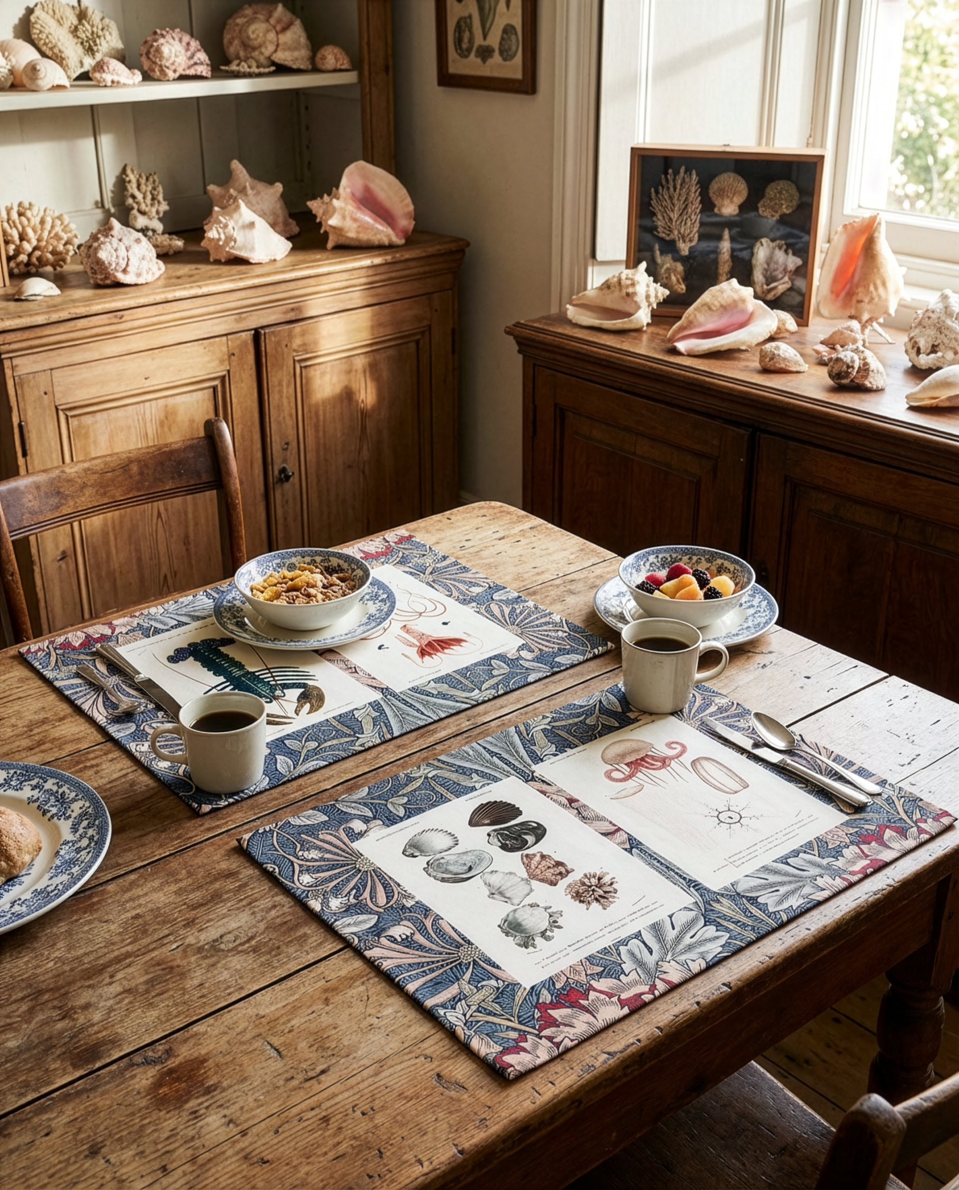 Set of 2 Placemats Set in Panama Cotton Haeckel