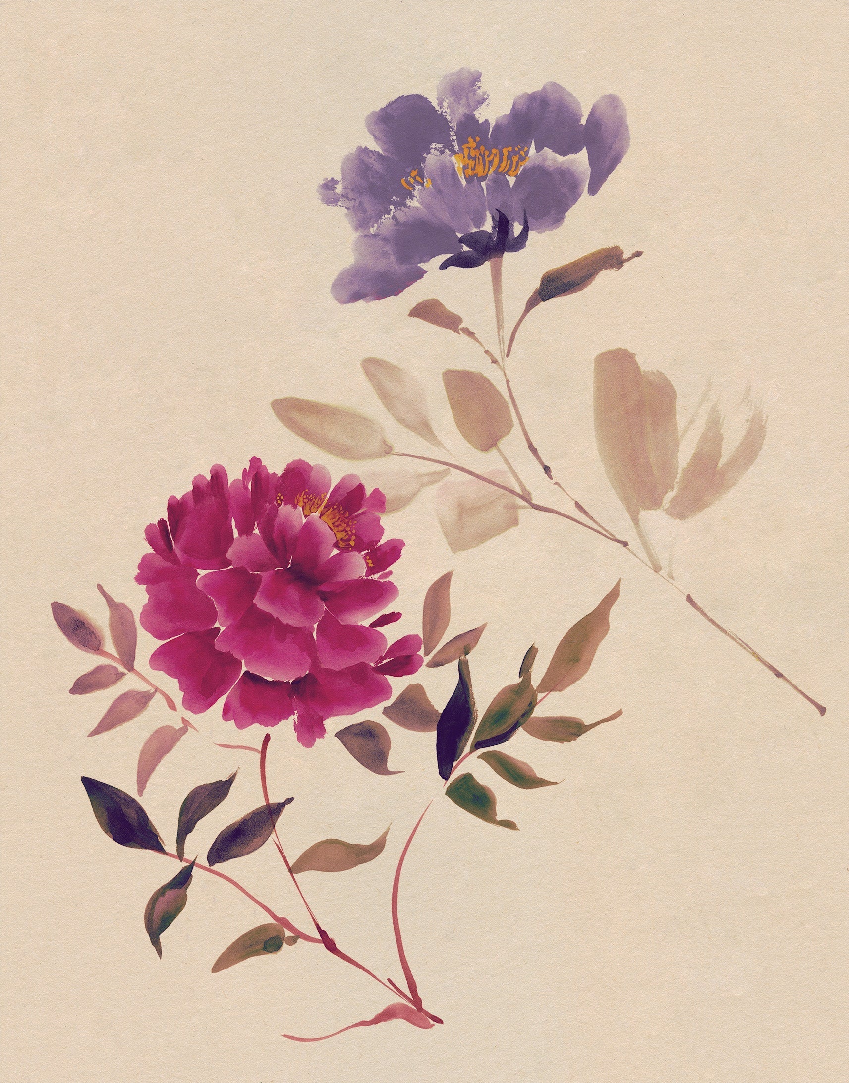 Plaid Hanami, 100% Made in Italy The Napking