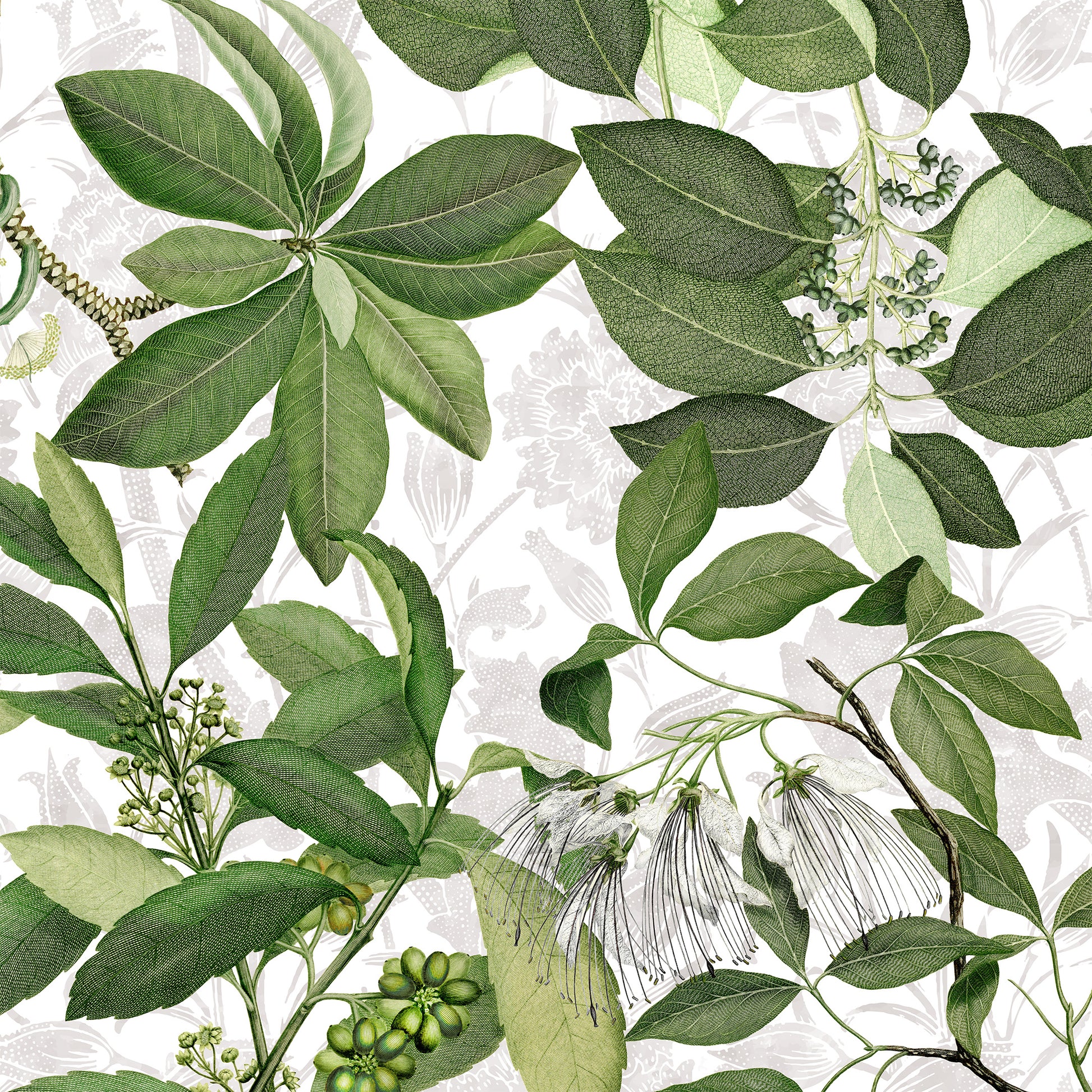 Hedycarya tablecloth premium linen with digitally printed decorative design