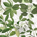 Hedycarya tablecloth premium linen in 210Ø cm with digitally printed decorative design